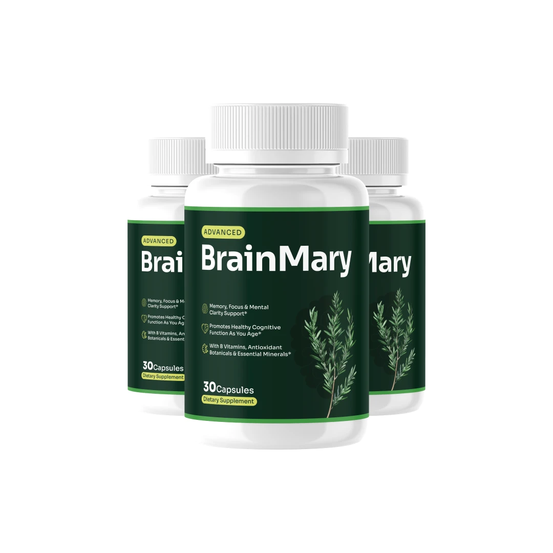 BrainMary Brain Support, Memory Enhancement, Focus, Mental Clarity & Gut-Brain Wellness